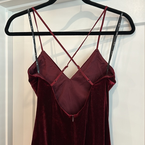 BARDOT Raven Velvet Slip Dress - Picture 5 of 6